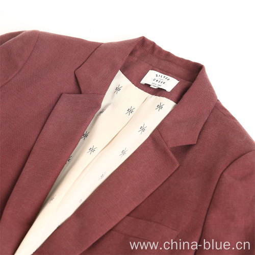 Ladies fashion woven blazer